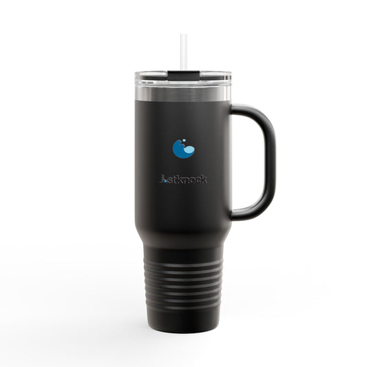 Insulated Travel Mug with Straw, 40oz - Perfect for On-the-Go Hydration, Motivational Drinkware, Great Gift, Leakproof and Insulated Mug for Travel, Office, and Outings.