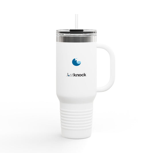 Insulated Travel Mug with Straw, 40oz - Perfect for On-the-Go Hydration, Motivational Drinkware, Great Gift, Leakproof and Insulated Mug for Travel, Office, and Outings.