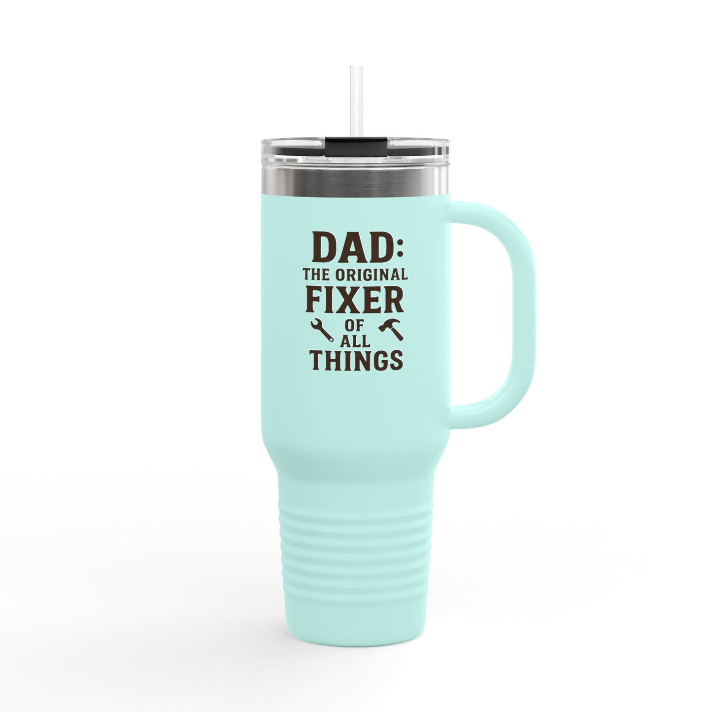 Insulated Travel Mug - Dad: The Original Fixer of All Things, Perfect for Dads, Gifts for Him, Road Trips, Everyday Use, Coffee, [...]