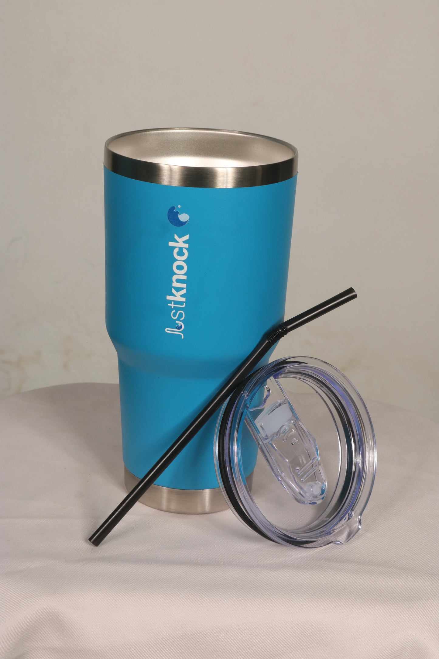 JustKnock - 32 oz BLUE Color Vacuum insulated stainless steel drink Tumbler